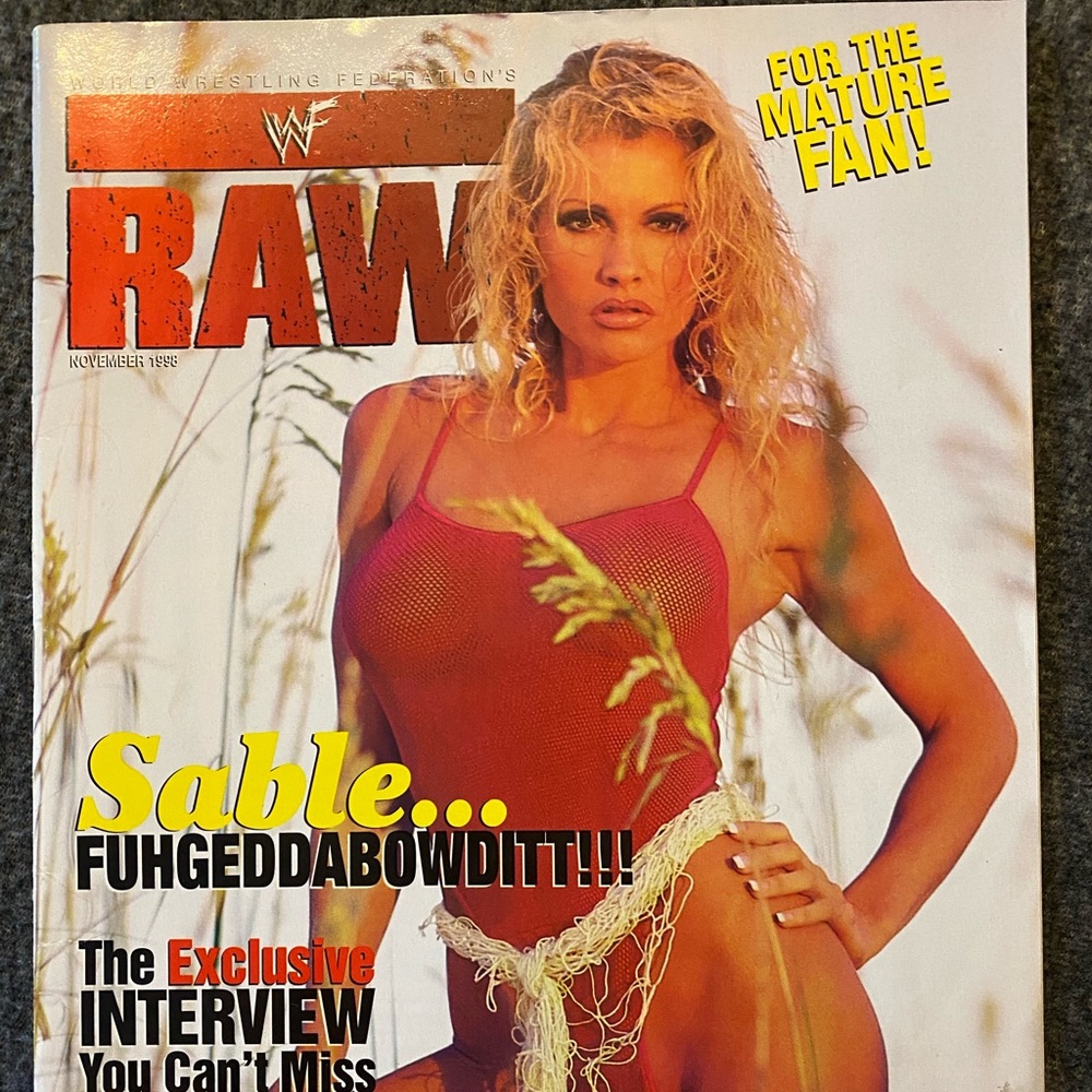 WWF RAW Magazine Sable Vintage November 1998